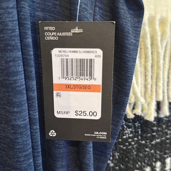 mens- Under Armour Navy Blue Tank Top - Picture 2 of 4